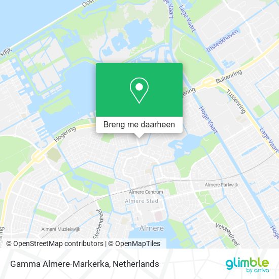 Gamma Almere-Markerka kaart