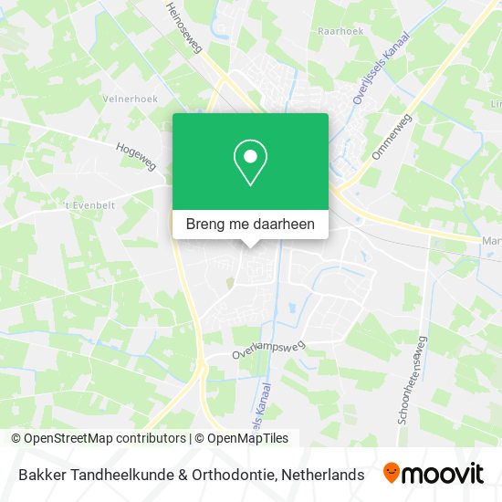 Bakker Tandheelkunde & Orthodontie kaart