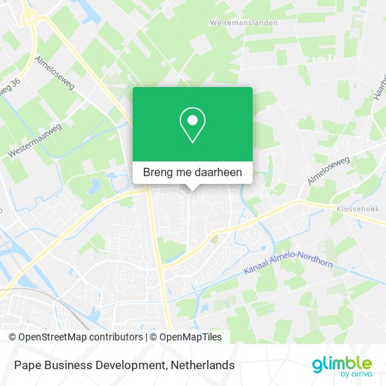 Pape Business Development kaart