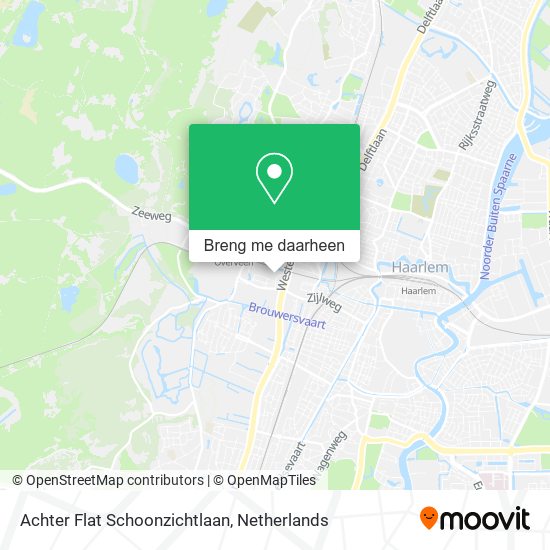 Achter Flat Schoonzichtlaan kaart