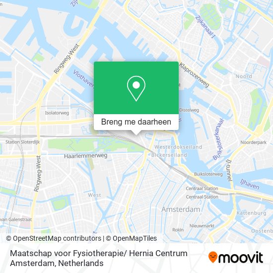 Maatschap voor Fysiotherapie/ Hernia Centrum Amsterdam kaart