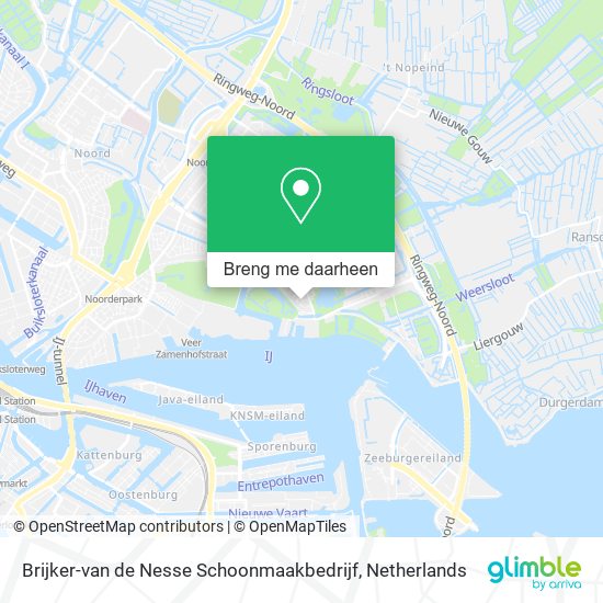 Brijker-van de Nesse Schoonmaakbedrijf kaart