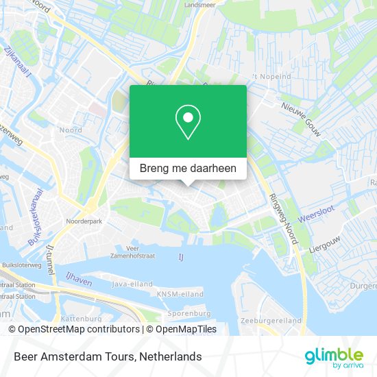 Beer Amsterdam Tours kaart