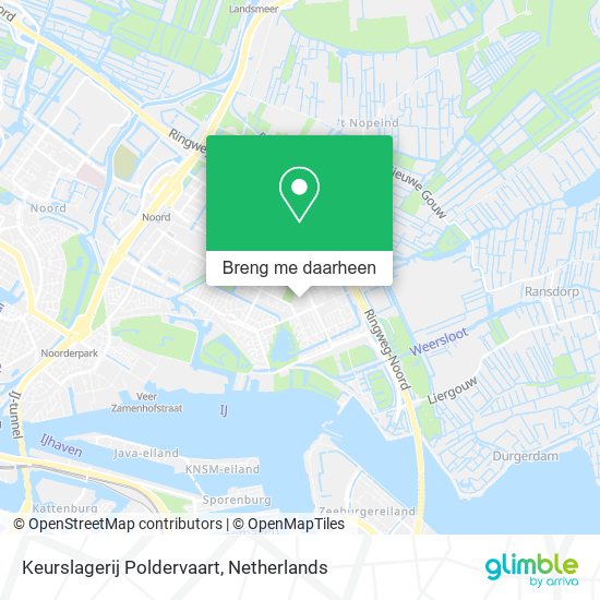 Keurslagerij Poldervaart kaart