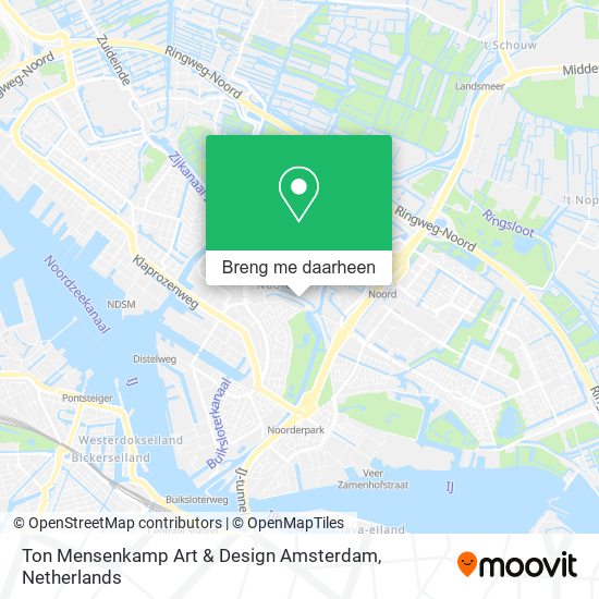 Ton Mensenkamp Art & Design Amsterdam kaart