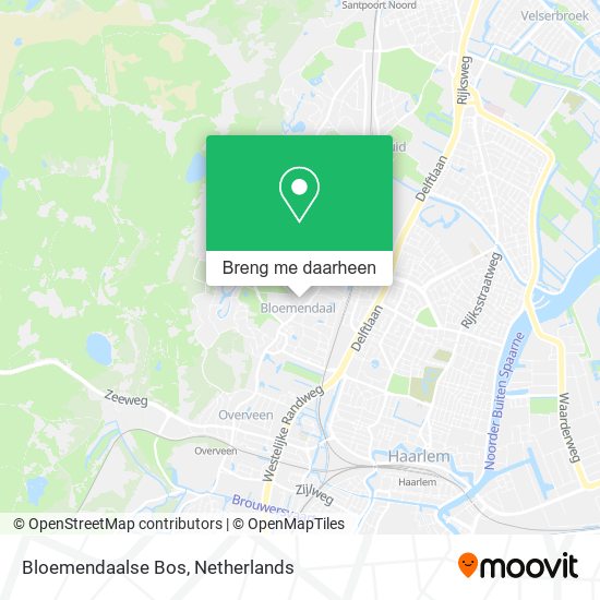 Bloemendaalse Bos kaart