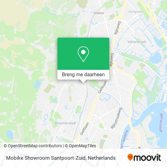 Mobike Showroom Santpoort-Zuid kaart