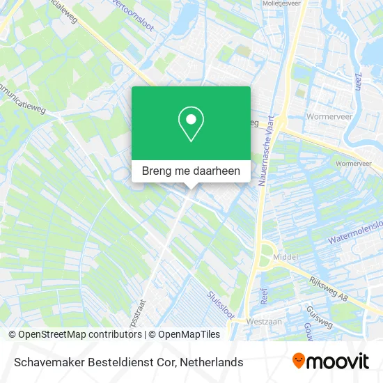 Schavemaker Besteldienst Cor kaart