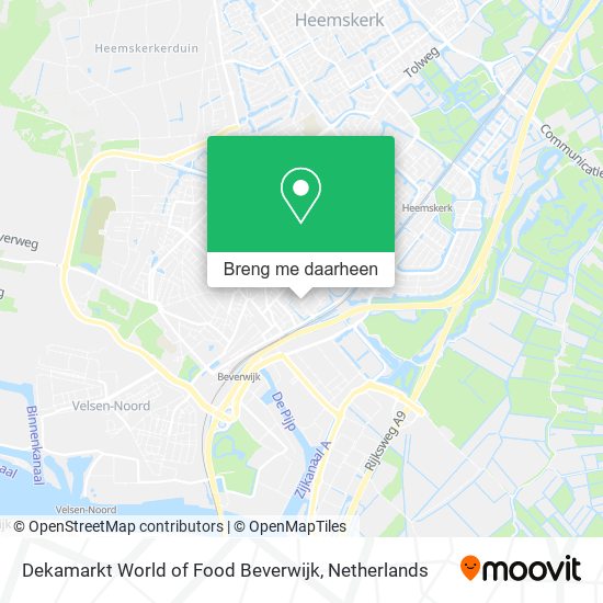 Dekamarkt World of Food Beverwijk kaart