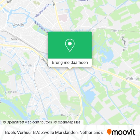 Boels Verhuur B.V. Zwolle Marslanden kaart