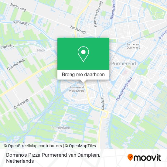 Domino's Pizza Purmerend van Damplein kaart