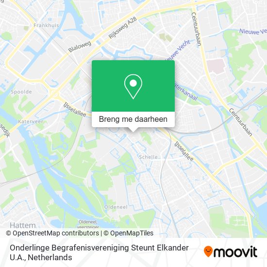 Onderlinge Begrafenisvereniging Steunt Elkander U.A. kaart