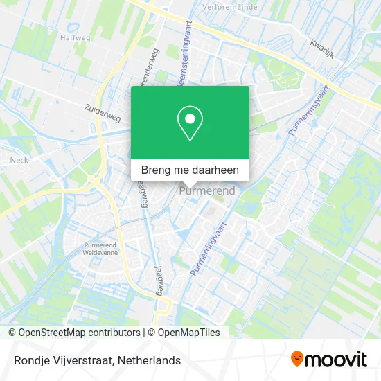 Rondje Vijverstraat kaart
