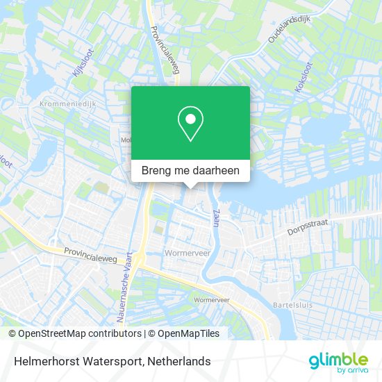 Helmerhorst Watersport kaart