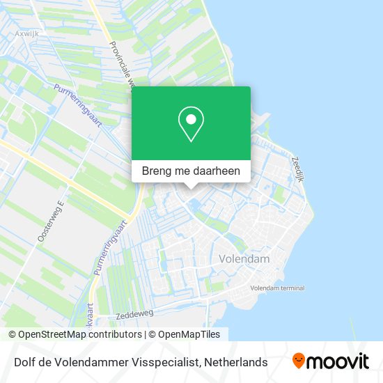 Dolf de Volendammer Visspecialist kaart