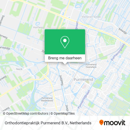 Orthodontiepraktijk Purmerend B.V. kaart