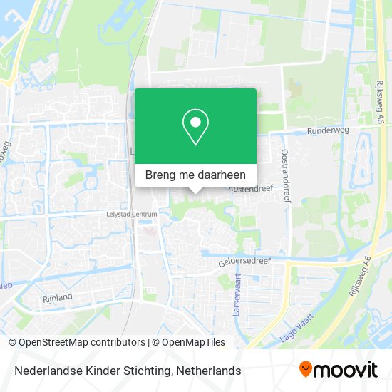 Nederlandse Kinder Stichting kaart