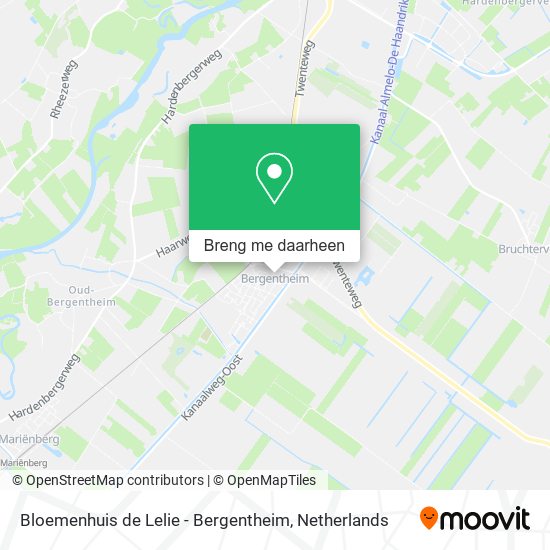 Bloemenhuis de Lelie - Bergentheim kaart