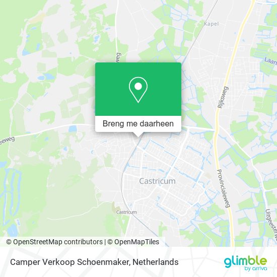 Camper Verkoop Schoenmaker kaart