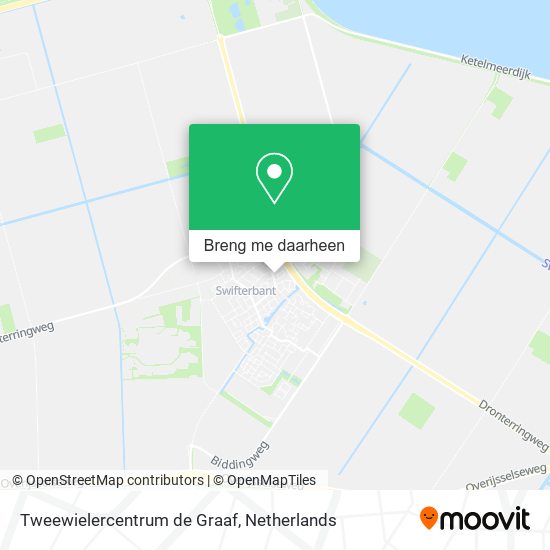 Tweewielercentrum de Graaf kaart