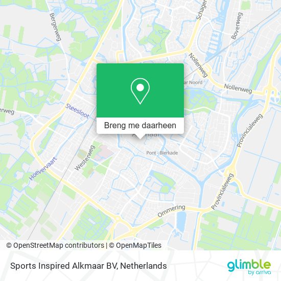 Sports Inspired Alkmaar BV kaart