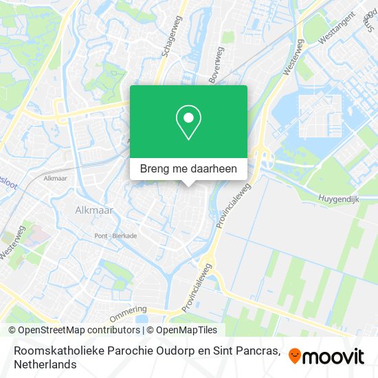 Roomskatholieke Parochie Oudorp en Sint Pancras kaart