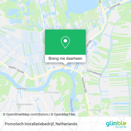 Pomotech Installatiebedrijf kaart