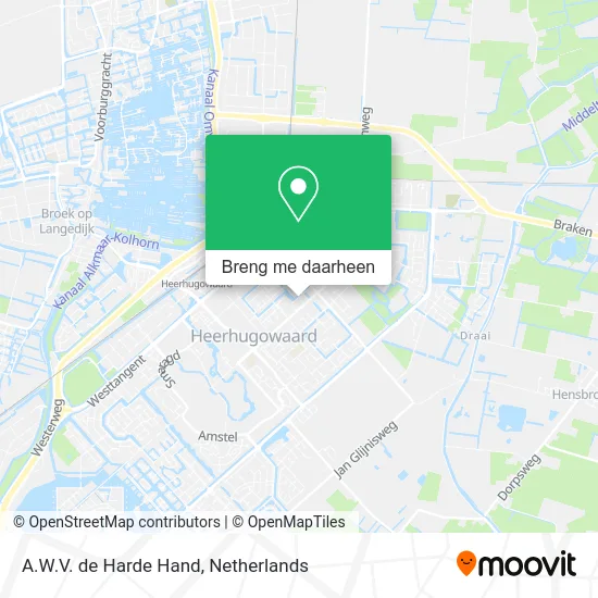 A.W.V. de Harde Hand kaart