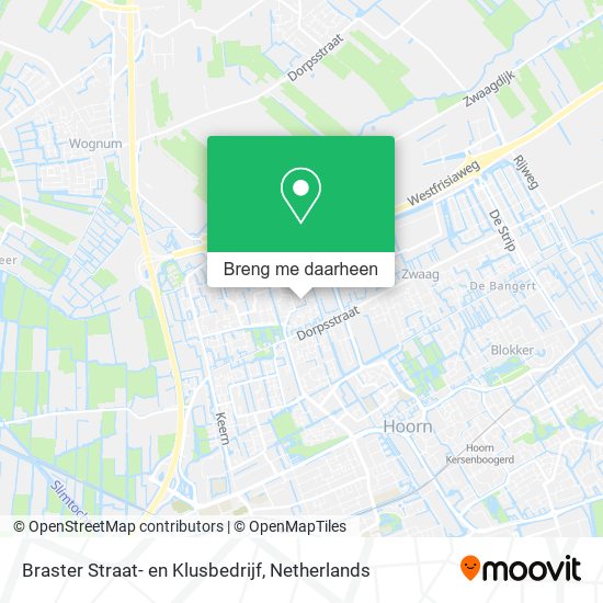 Braster Straat- en Klusbedrijf kaart