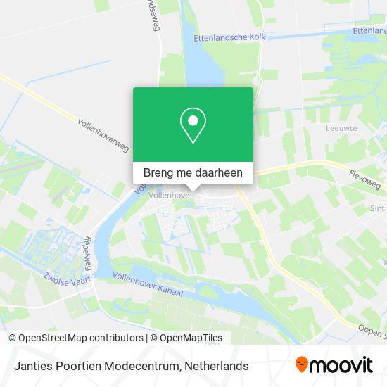 Janties Poortien Modecentrum kaart