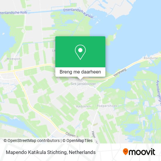 Mapendo Katikula Stichting kaart