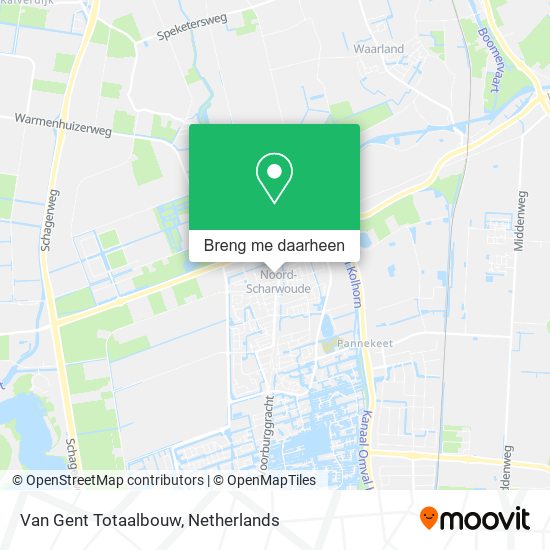 Van Gent Totaalbouw kaart