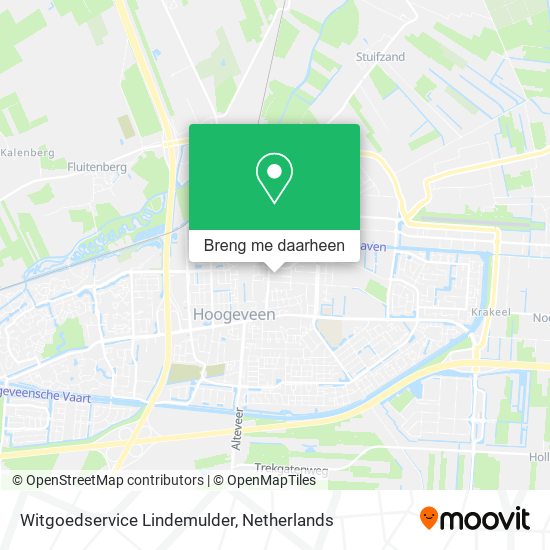 Witgoedservice Lindemulder kaart