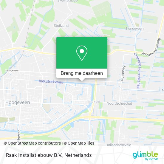 Raak Installatiebouw B.V. kaart