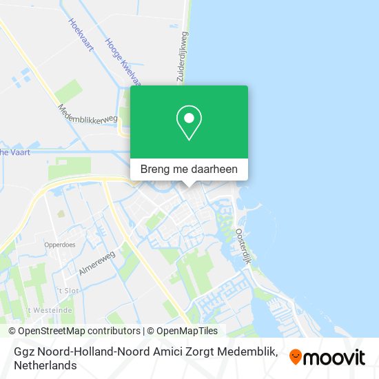 Ggz Noord-Holland-Noord Amici Zorgt Medemblik kaart