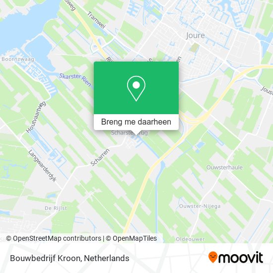 Bouwbedrijf Kroon kaart