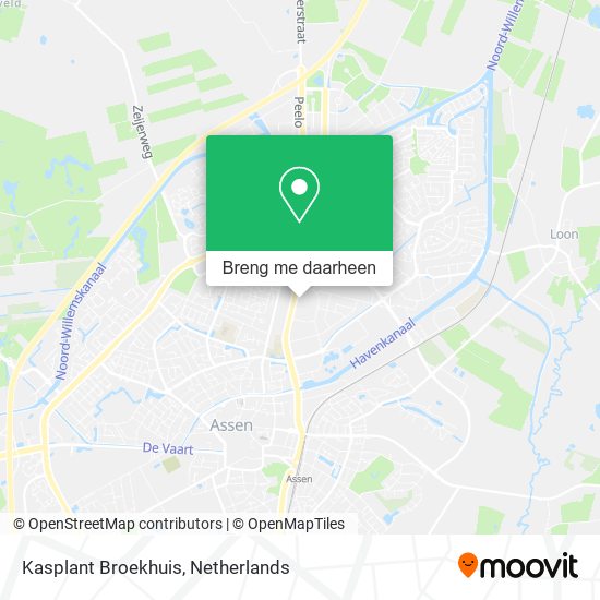 Kasplant Broekhuis kaart