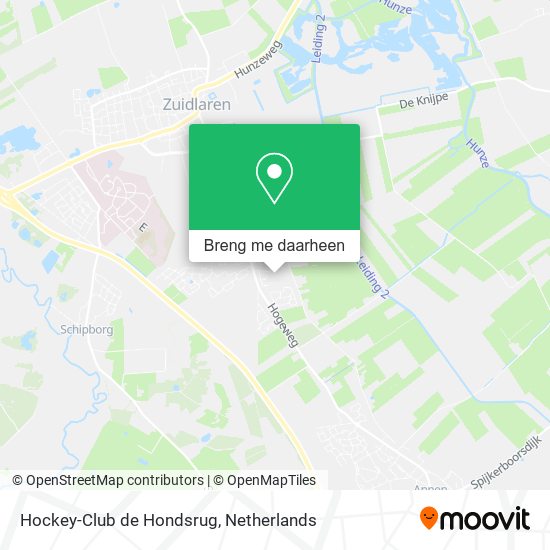 Hockey-Club de Hondsrug kaart