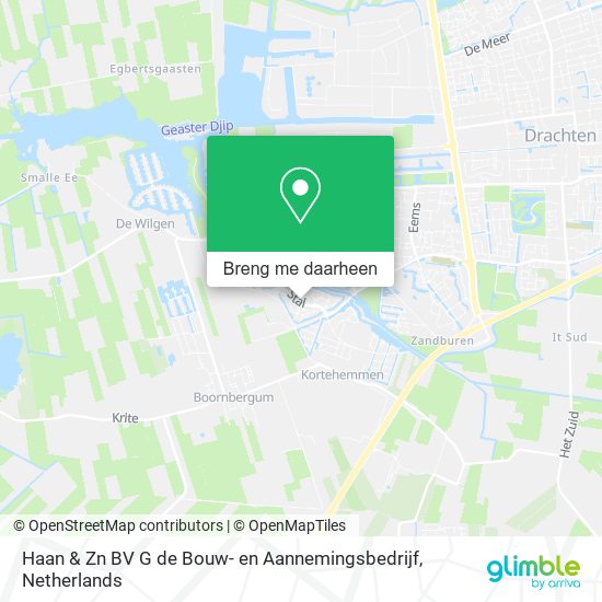 Haan & Zn BV G de Bouw- en Aannemingsbedrijf kaart