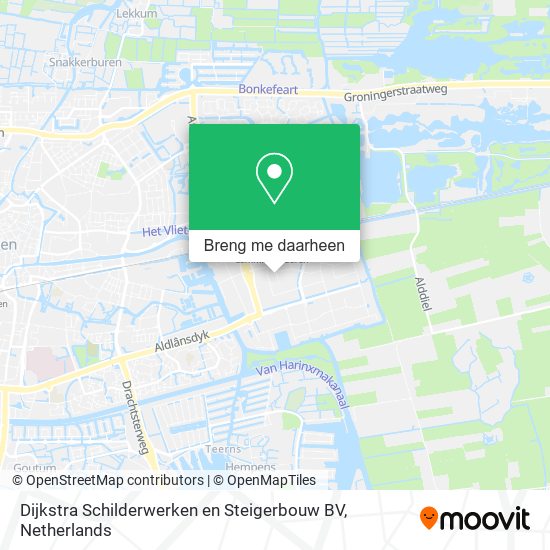 Dijkstra Schilderwerken en Steigerbouw BV kaart