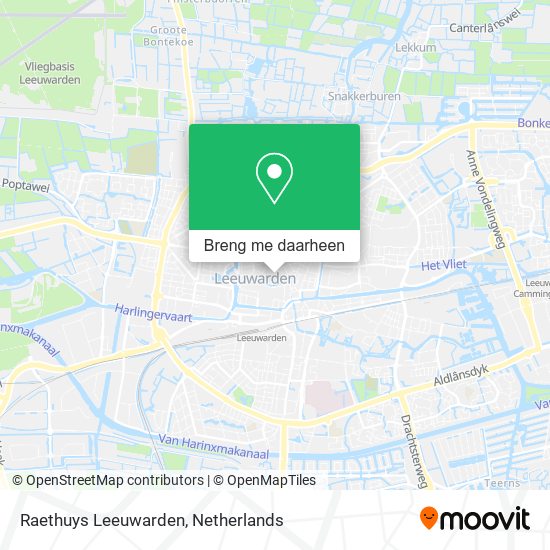 Raethuys Leeuwarden kaart