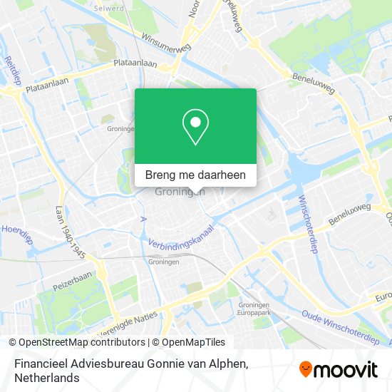Financieel Adviesbureau Gonnie van Alphen kaart