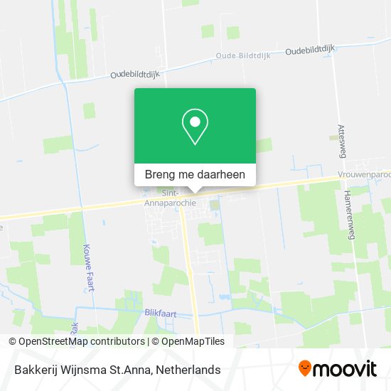 Bakkerij Wijnsma St.Anna kaart