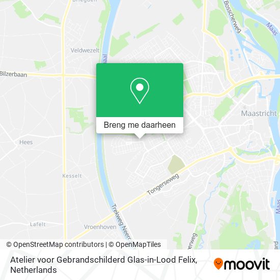 Atelier voor Gebrandschilderd Glas-in-Lood Felix kaart