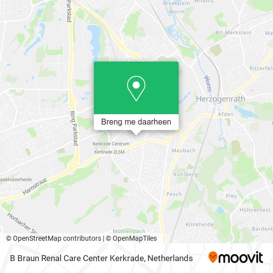 B Braun Renal Care Center Kerkrade kaart