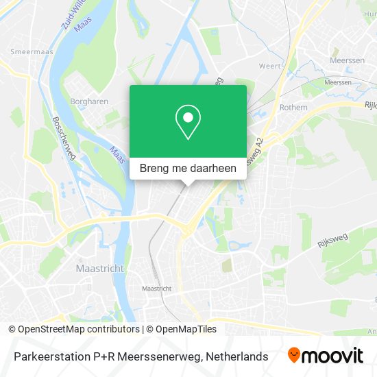 Parkeerstation P+R Meerssenerweg kaart