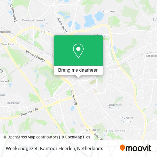 Weekendgezet: Kantoor Heerlen kaart