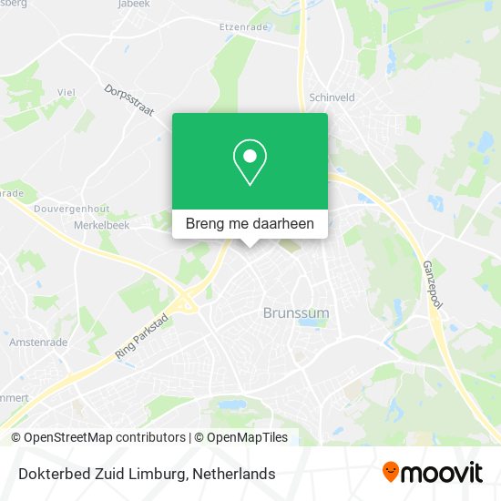 Dokterbed Zuid Limburg kaart