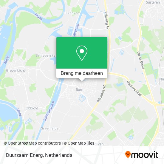 Duurzaam Energ kaart