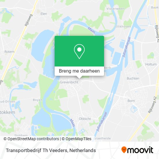 Transportbedrijf Th Veeders kaart